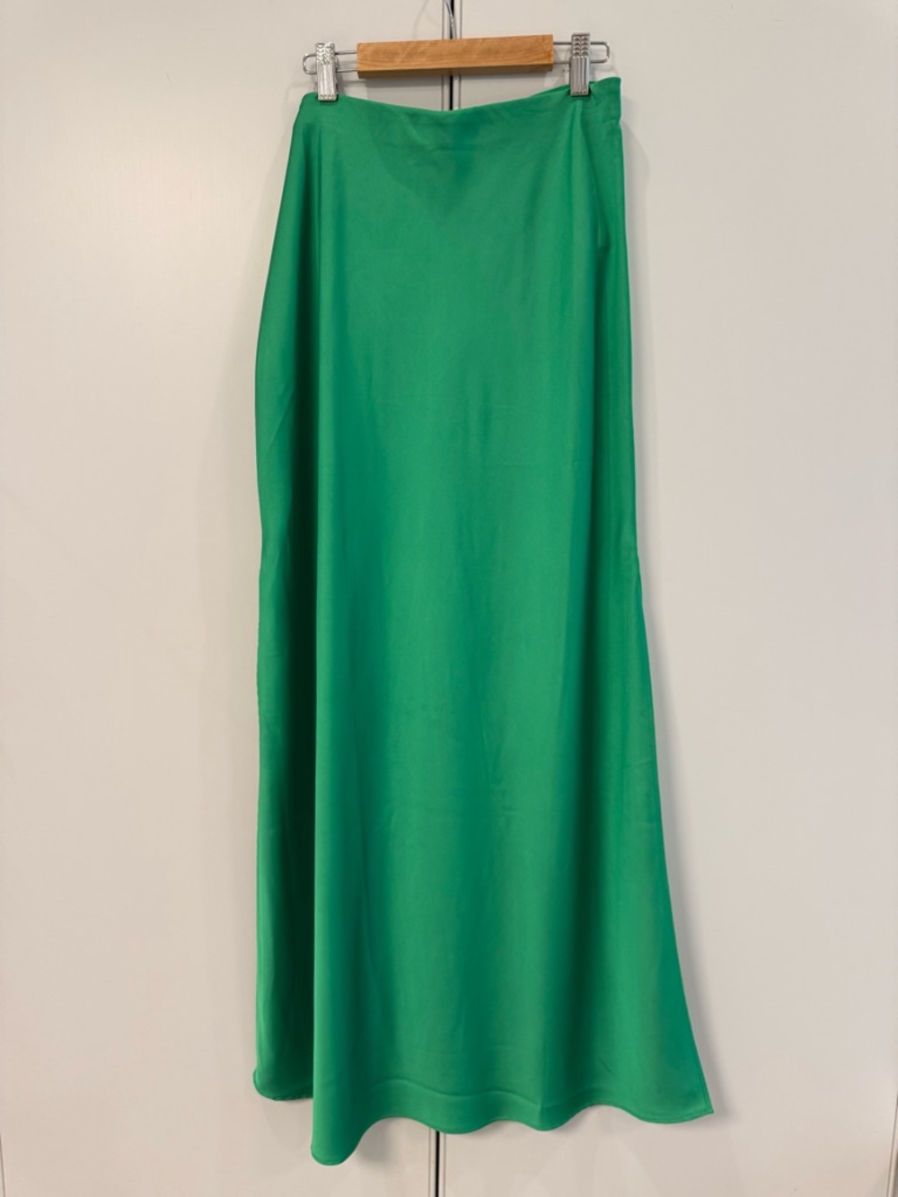 J. Crew Gwyneth Long Slip Skirt - Vintage Kelly Green